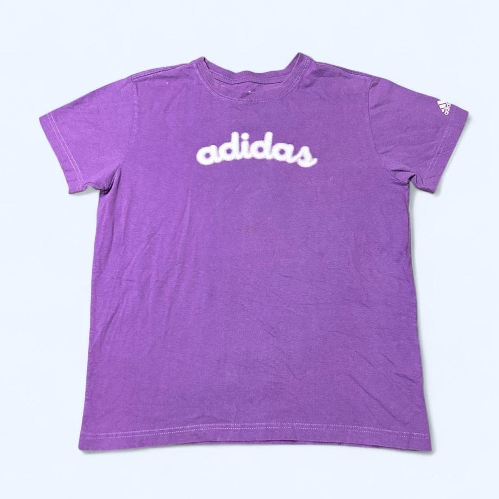 Y2K Purple Adidas Graphic Tee!